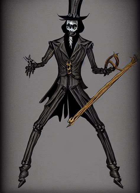 Prompthunt Dnd Character Art Skeletal Male Figure Wearing A Deep