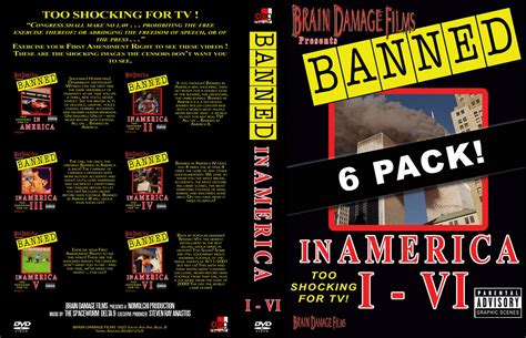Banned In America Six Pack Movie Dvd Custom Covers Banned In