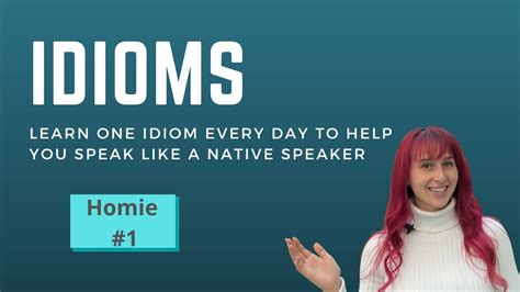 What Does Homie Mean Daily English Idiom Ep 1 Youtube