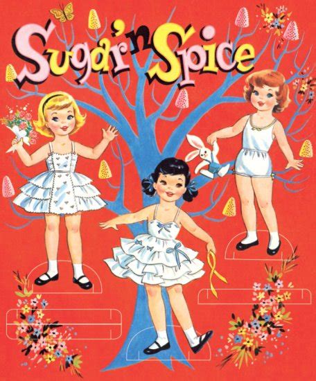 Sugar N Spice Sweet Sugar And Spice Paper Dolls Paper Dolls Of Classic Stars Vintage
