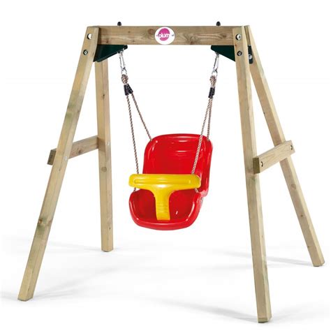Wooden Baby Swing Set Outdoor Learning From Early Years Resources Uk