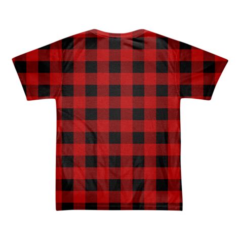 Lumber-T Plaid T-Shirt – Red (men’s) – Freak the Squares png image