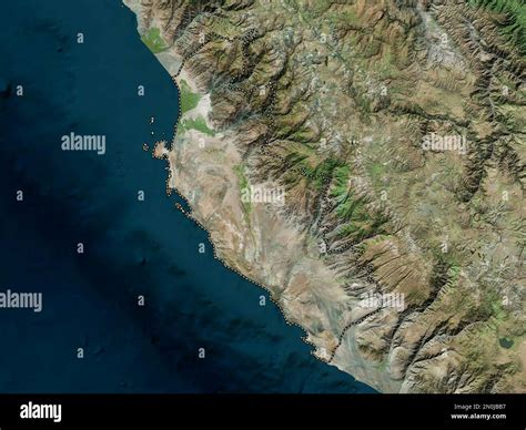 Ica Region Of Peru High Resolution Satellite Map Stock Photo Alamy