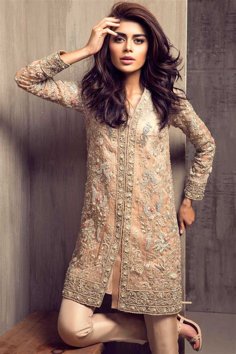 Pakistani Party Wear Embroidered Shirts 2018 2019 Latest Designs