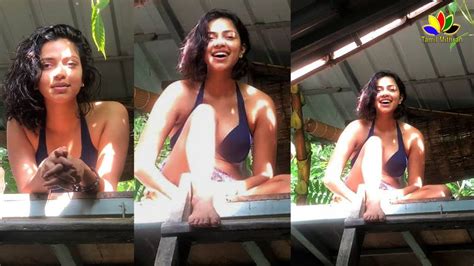 Amala Paul Hot Bikini Goes Viral Try Living In Peace Aadai Tamil Actress Bikini Youtube