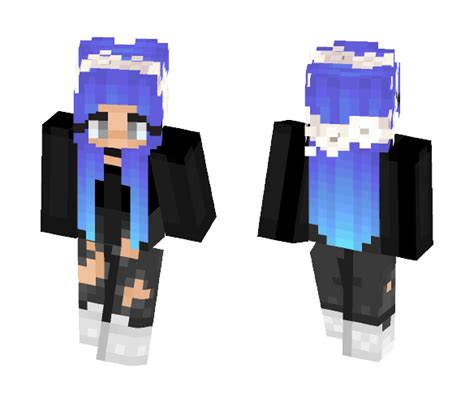 Download Bluepurple Hair Cutie Minecraft Skin For Free