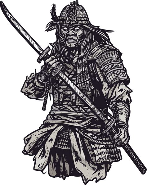 Samurai Warrior Japan Vector Graphics Ai Generative 27239968 Png