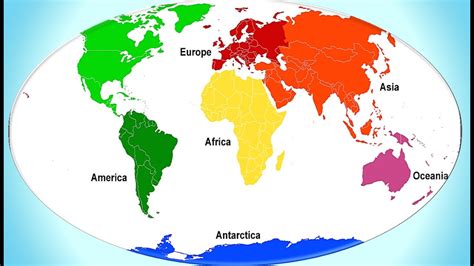 Continents For Children Continentes En Inglés Para Niños Fiestikids