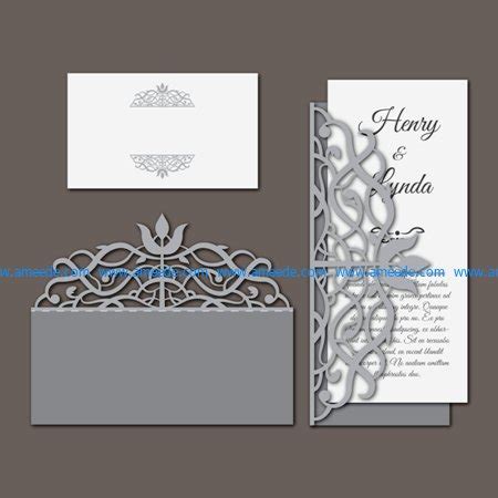 Wedding cdr card wedding card card cdr wedding cdr ornament ornate decor decoration decorative ornamental template invitation card invitation elegant save the date classic flower floral symbol element elegance plant background marriage vintage almost files can be used for commercial. Card wedding invitation set file cdr and dxf free vector ...