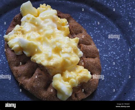 Traditional Finnish Karelian Pie With Egg Butter Stock Photo Alamy
