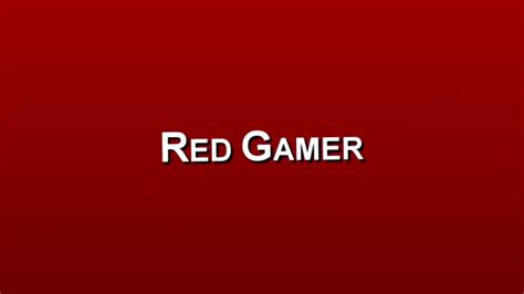 Интро канала Red Gamer 1 Youtube