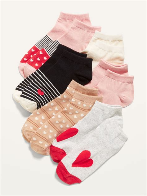 Printed Ankle Socks 6 Pack For Girls Old Navy