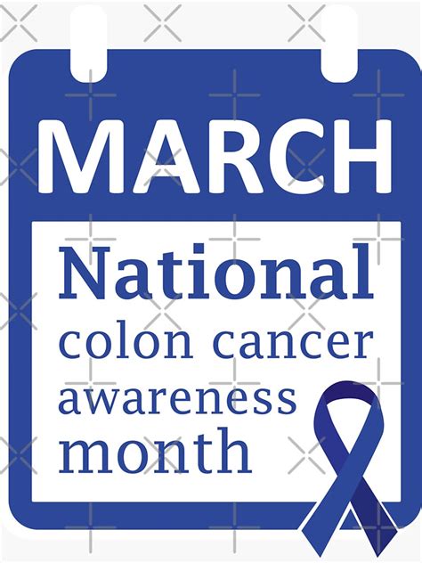 Colon Cancer Shirt Survivor Colorectal Cancer Blue Ribbon Sticker By