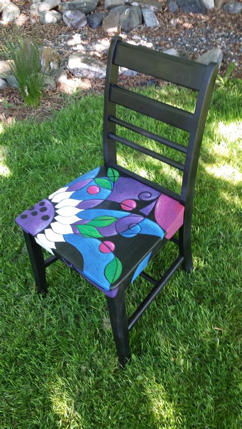 They're superbly comfortable and with irresistible funky chairs for sale, you will discover the joy of affordable quality. Adult chair by K. Mader. for sale #ChairMadera | Painted ...