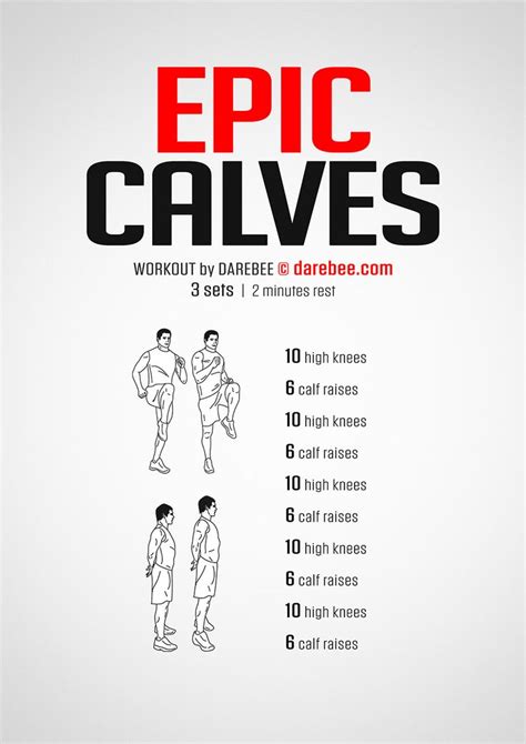 Epic Calves Workout Calf Exercises Strength Workout Lower Body Workout