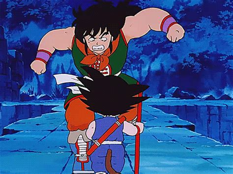 In this scene/gif he says: Why Yamcha is Actually the Scariest Opponent in DRAGON BALL | Nerdist
