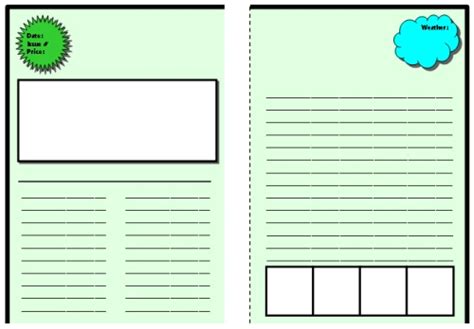 Take a minute to check out all the enhancements! Blank Newspaper Template For Kids Printable
