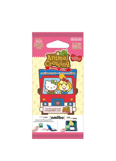 The six animal crossing x sanrio amiibo card packs will be exclusively available at target for united states residents and can be purchased for about $6 a pack. Kjøp Animal Crossing: New Leaf + Sanrio amiibo Cards Pack
