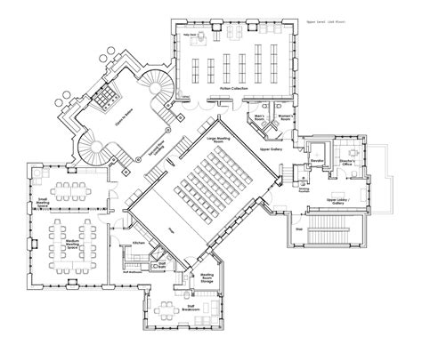 Public Library Floor Plan Design
