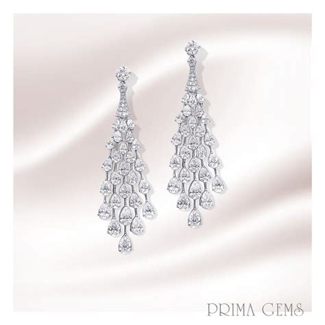 Dazzling Chandelier Diamond Earrings Prima Gems