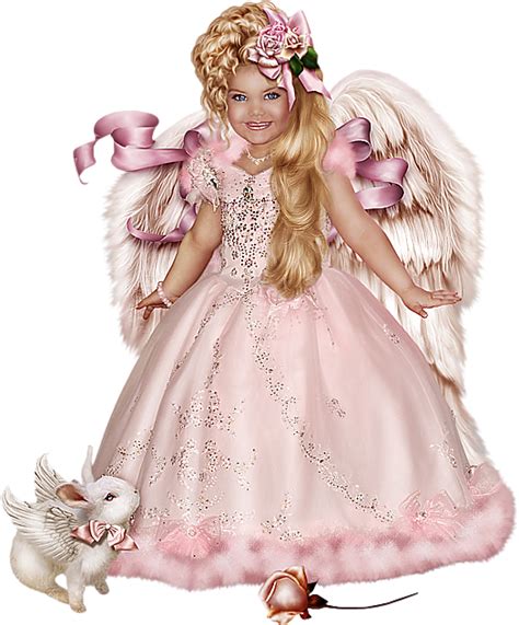 ╰⊰ Gs ⊱╮ Girls Illustration Angel Baby Images 3d Girl