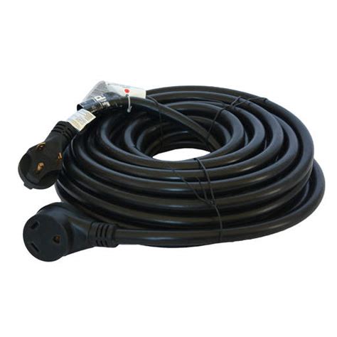 Cynder 30 Amp 50 Foot Black Power Cord With Handle