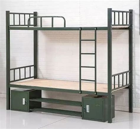 Twin Over Full Mild Steel Metal Bunk Bed With 2 Storage Box Suitable