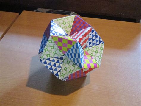 Garish Dodecahedron Unit Origami 30doc Day 30 Dodecahedron Rubiks