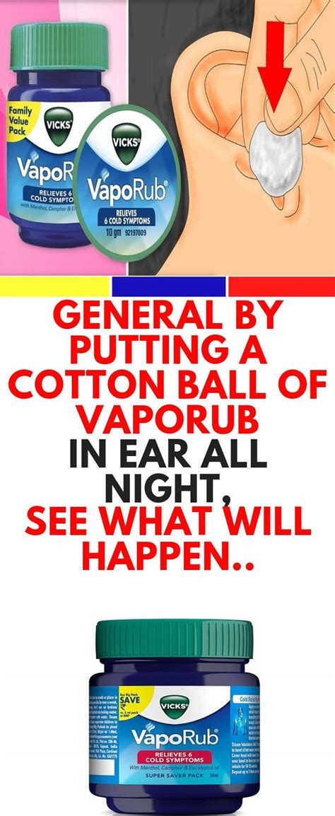 Including invasive fungal rhinosinusitis and fungus ball. By Putting A Cotton Ball Of VapoRub In Ear All Night,See ...