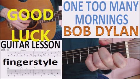 One Too Many Mornings Bob Dylan Fingerstyle Guitar Lesson Youtube
