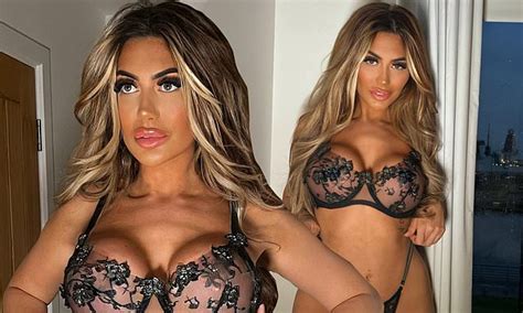 Chloe Ferry Puts On A Very Busty Display As She Slips Into Black Lace
