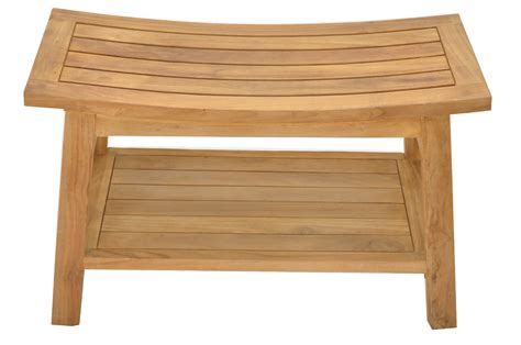 Grade A Teak Wood Barcelona Shower Seat 30 Stool Bench Outdoor Patio