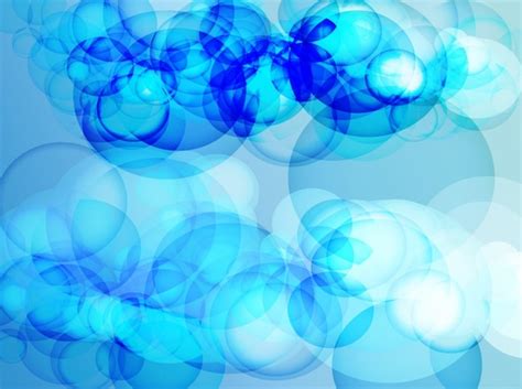 Sky Blue Bubbles Effects Background Vector Free Download