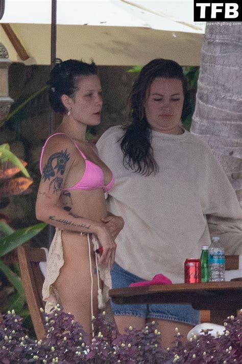 halsey is seen in a bikini while vacationing in vallarta with alev aydin 15 photos thefappening