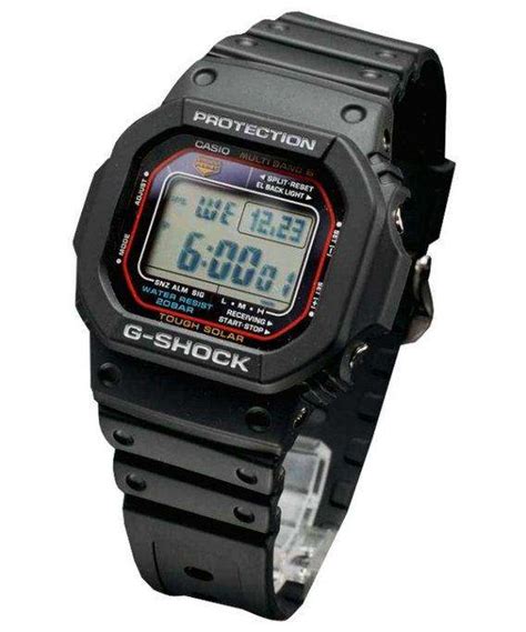 Casio men's tough (solar powered) quartz watch with resin strap, black, 21 (model: Casio G-Shock Tough Solar Multi-Band 6 GW-M5610-1JF Mens ...