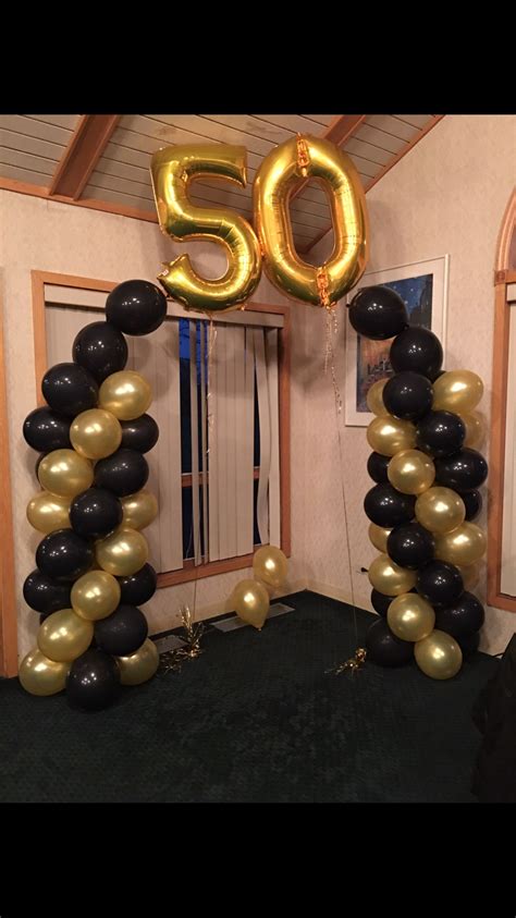 Balloon Arch For Birthday Party 50th Birthday Party Decorations 50th