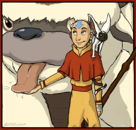 Aang Appa And Momo By Booyeh On Deviantart