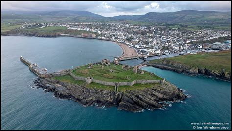 Aerial View Of Peel Castle Isle Of Man 161122