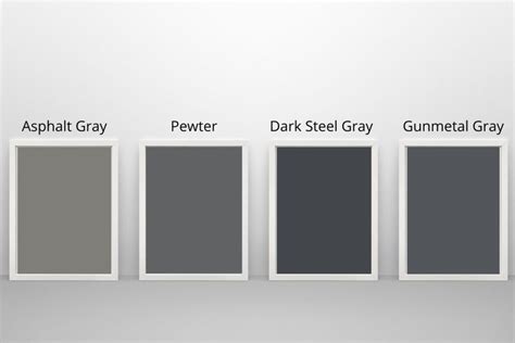 12 Dark Gray Paint Colors Compared