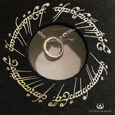 Colgante Anillo Único El Señor de los Anillos