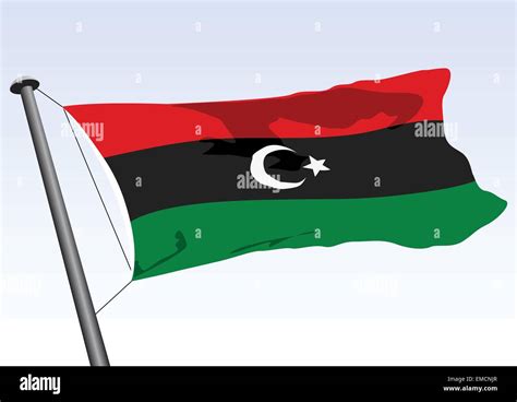 Flag Of Libya Stock Vector Image And Art Alamy