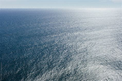 View From Above Of Vast Ocean And Sky By Stocksy Contributor Rialto