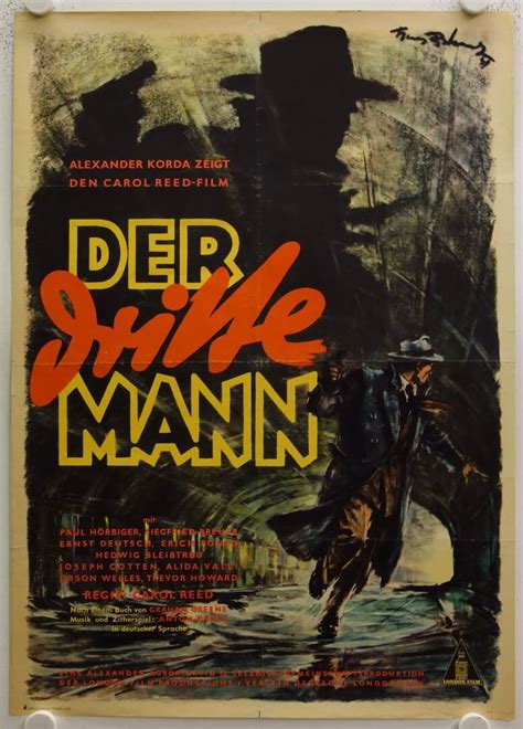 The Third Man Original Release German Movie Poster