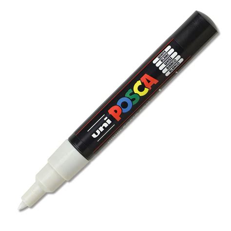 Uni Posca Paint Marker White X Fine Bullet Tip 07 Mm Walmart