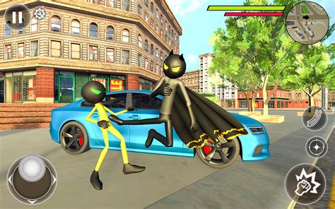 Bat Rope Hero Stickman Crime Gangster Mafia Game Apk For Android