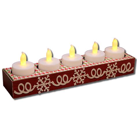 Jld 5 Count Snowflake Tealight Holder —