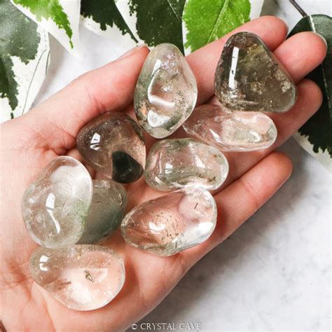 Lodolite Garden Quartz Crystal Tumbled Stone Polished Etsy