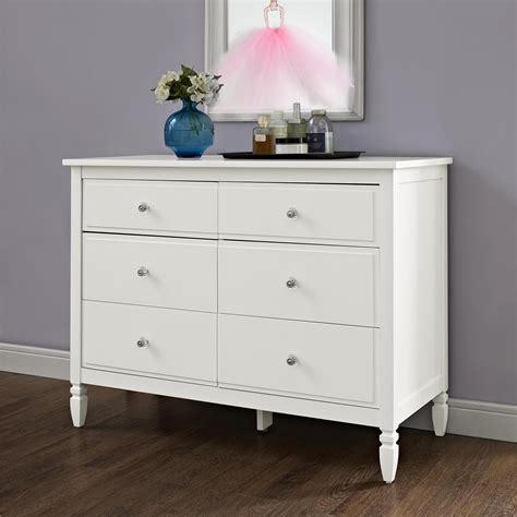 Better Homes and Gardens Lillian 6-Drawer Dresser, White - Walmart.com