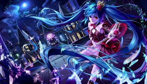 Обои на рабочий стол Vocaloid Вокалоид Hatsune Miku Хатсуне Мику