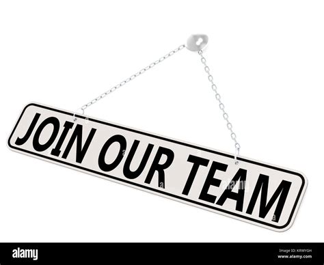 Join Our Team Banner Isolated On White Stock Photo Alamy